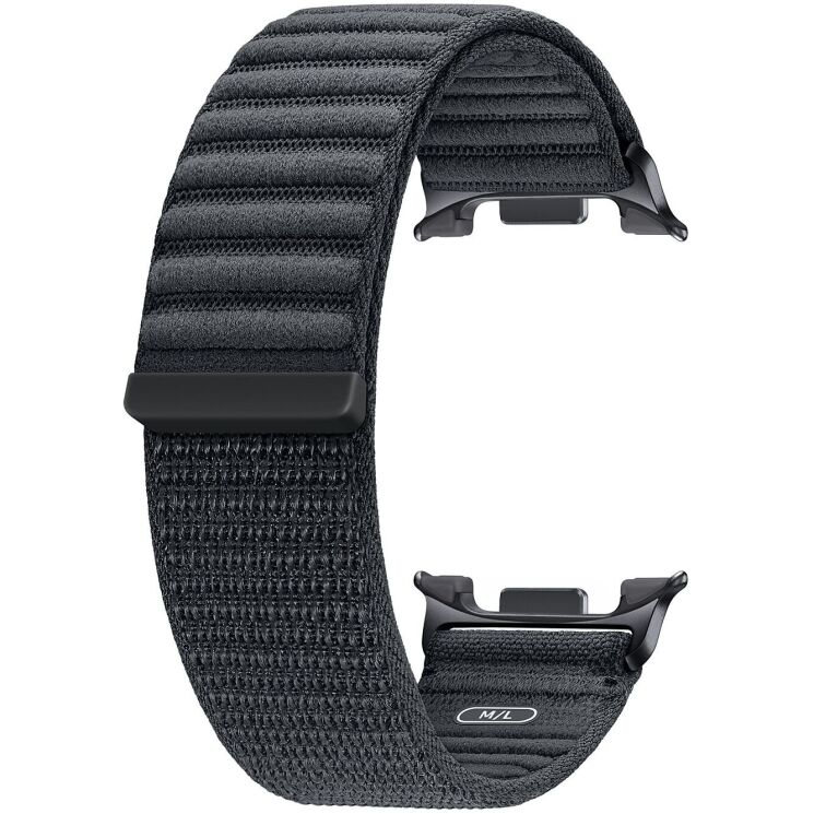 Оригінальний ремінець Fabric (M/L) для Samsung Galaxy Watch 8 (40/44mm) / 8 Classic (ET-SVL33LBEGEU) - Graphite: фото 1 з 3