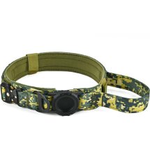 Ошейник Deexe Secure Pet для собак с чехлом Apple AirTag / AirTags 2 - Jungle Camouflage: фото 1 из 8