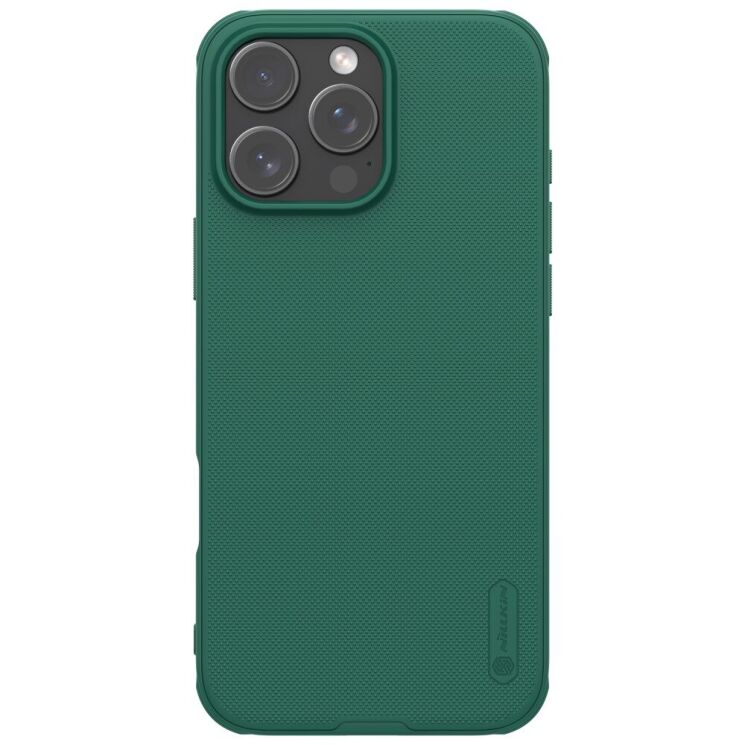 Пластиковый чехол NILLKIN Frosted Shield для Apple iPhone 16 Pro - Green: фото 1 из 19