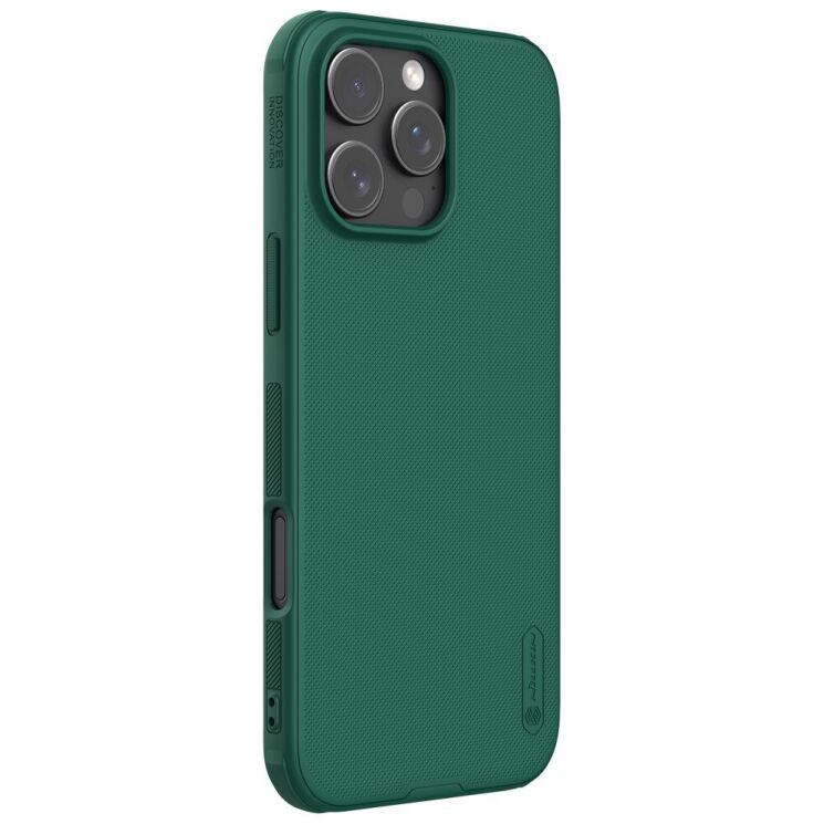 Пластиковый чехол NILLKIN Frosted Shield для Apple iPhone 16 Pro - Green: фото 3 из 19