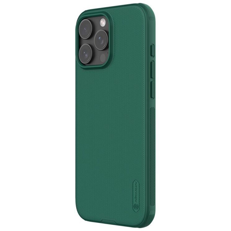 Пластиковый чехол NILLKIN Frosted Shield для Apple iPhone 16 Pro - Green: фото 2 из 19