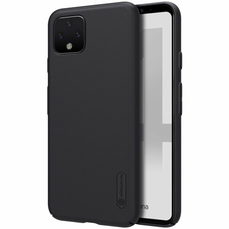 Пластиковый чехол NILLKIN Frosted Shield для Google Pixel 4 XL - Black: фото 5 из 18