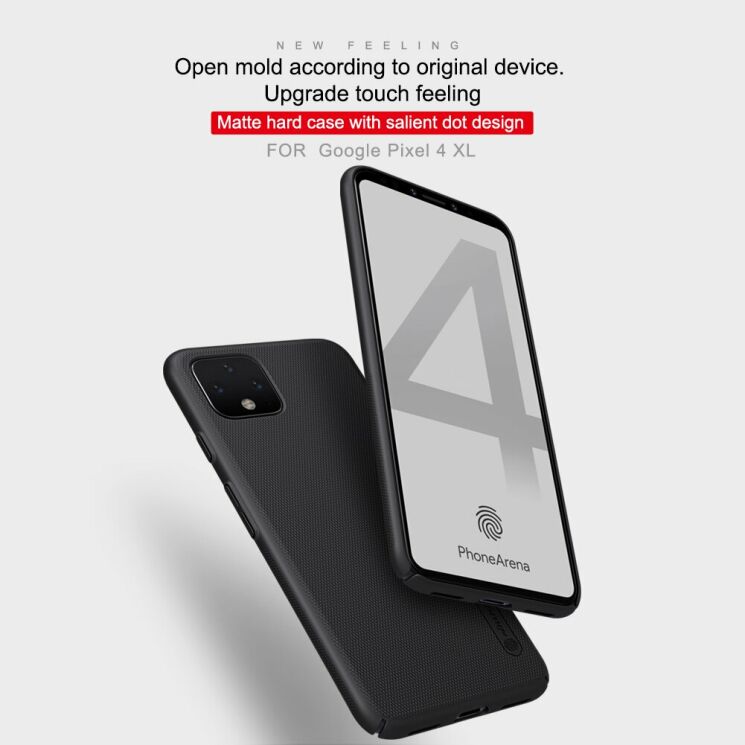 Пластиковый чехол NILLKIN Frosted Shield для Google Pixel 4 XL - Black: фото 7 из 18