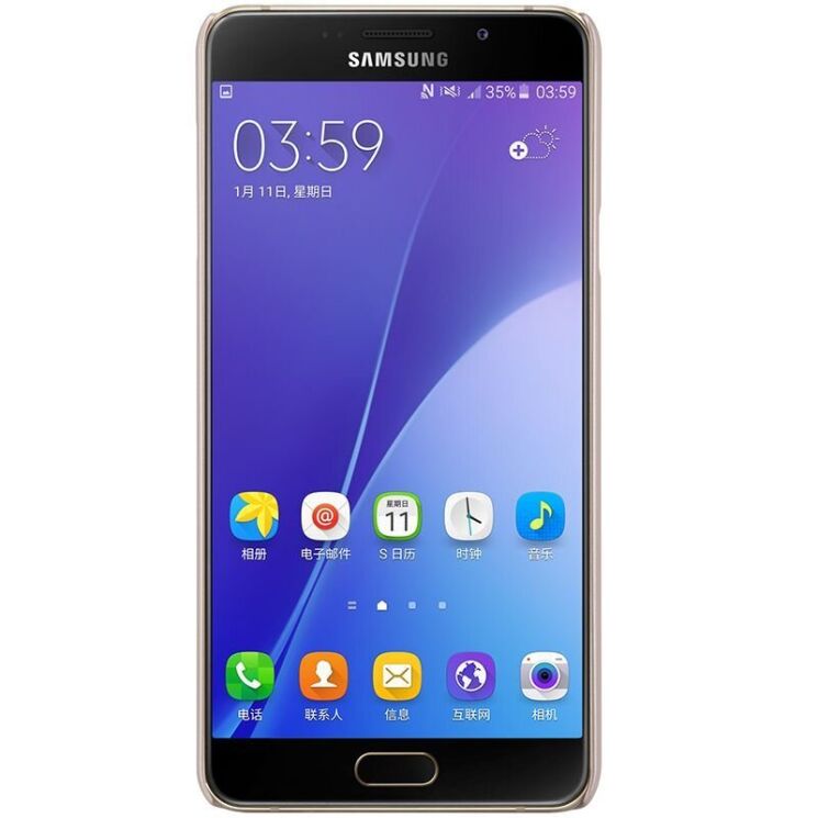Пластиковый чехол NILLKIN Frosted Shield для Samsung Galaxy A5 (2016) - Gold: фото 3 из 16