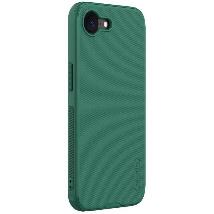 Пластиковый чехол NILLKIN Frosted Shield Pro для Apple iPhone 16e - Green: фото 3 из 10