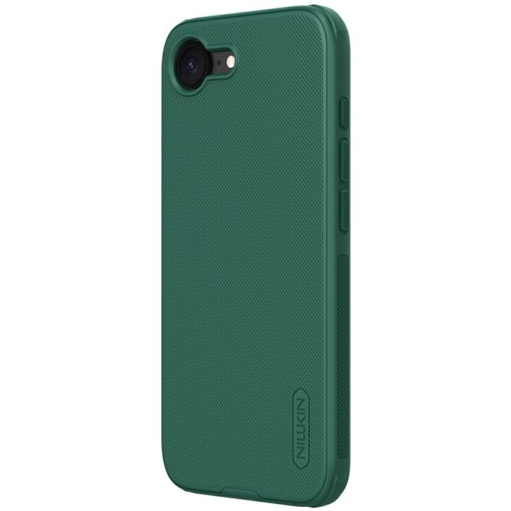 Пластиковый чехол NILLKIN Frosted Shield Pro для Apple iPhone 16e - Green: фото 2 из 10