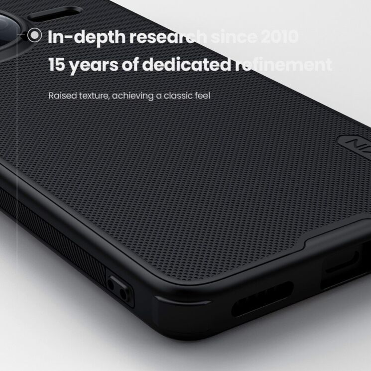 Пластиковый чехол NILLKIN Frosted Shield Pro для Xiaomi Poco F7 Pro - Black: фото 7 из 19