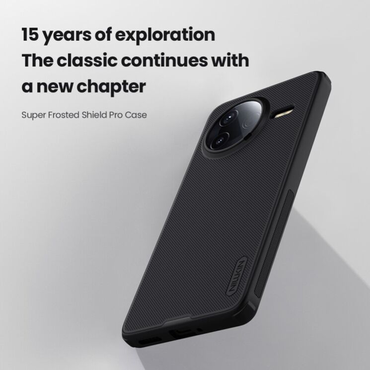 Пластиковый чехол NILLKIN Frosted Shield Pro для Xiaomi Poco F7 Pro - Black: фото 6 из 19