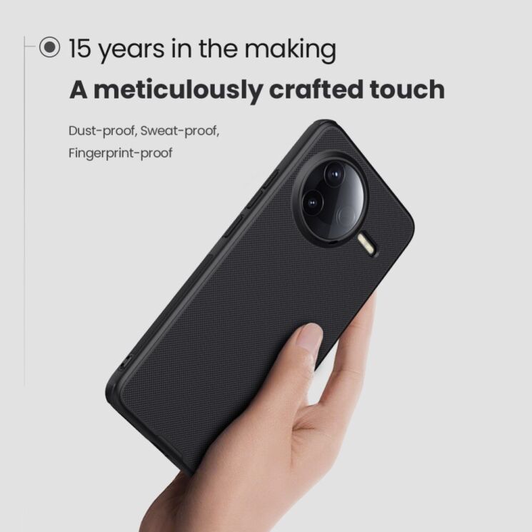 Пластиковый чехол NILLKIN Frosted Shield Pro для Xiaomi Poco F7 Pro - Black: фото 8 из 19
