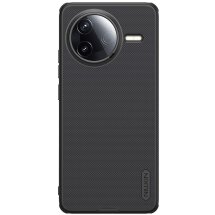 Пластиковый чехол NILLKIN Frosted Shield Pro для Xiaomi Poco F7 Pro - Black: фото 1 из 19