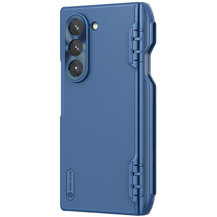 Пластиковый чехол NILLKIN Frosted Shield Pro (FF) для Samsung Galaxy Fold 6 - Blue: фото 4 из 11