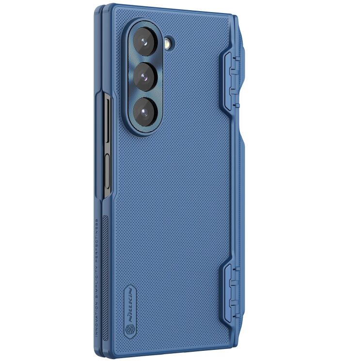 Пластиковый чехол NILLKIN Frosted Shield Pro (FF) для Samsung Galaxy Fold 6 - Blue: фото 3 из 11