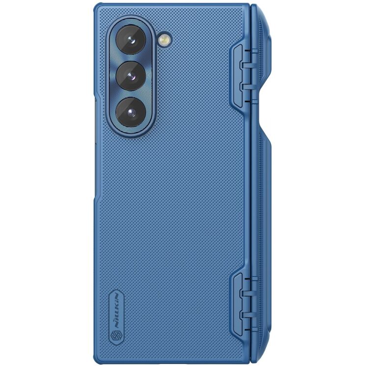Пластиковый чехол NILLKIN Frosted Shield Pro (FF) для Samsung Galaxy Fold 6 - Blue: фото 2 из 11