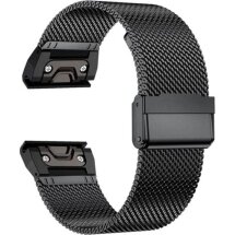 Ремінець ArmorStandart Flat Milanese для годинників Garmin з кріпленням Quick Fit 20mm - Black: фото 1 з 1