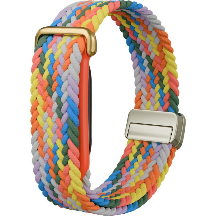 Ремешок Deexe Braided Loop для Google Fitbit Air - Orange / Purple: фото 1 из 3