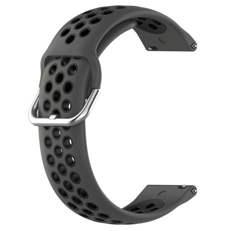 Ремешок Deexe Dual Color для Samsung Galaxy Watch 3 (41mm) - Black: фото 1 из 5