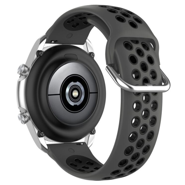 Ремешок Deexe Dual Color для Samsung Galaxy Watch 3 (41mm) - Black: фото 3 из 5