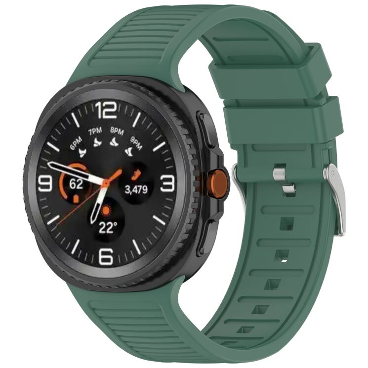 Ремінець Deexe Durable Strap для Samsung Galaxy Watch 8 (40/44mm) / 8 Classic - Dark Green: фото 2 з 7