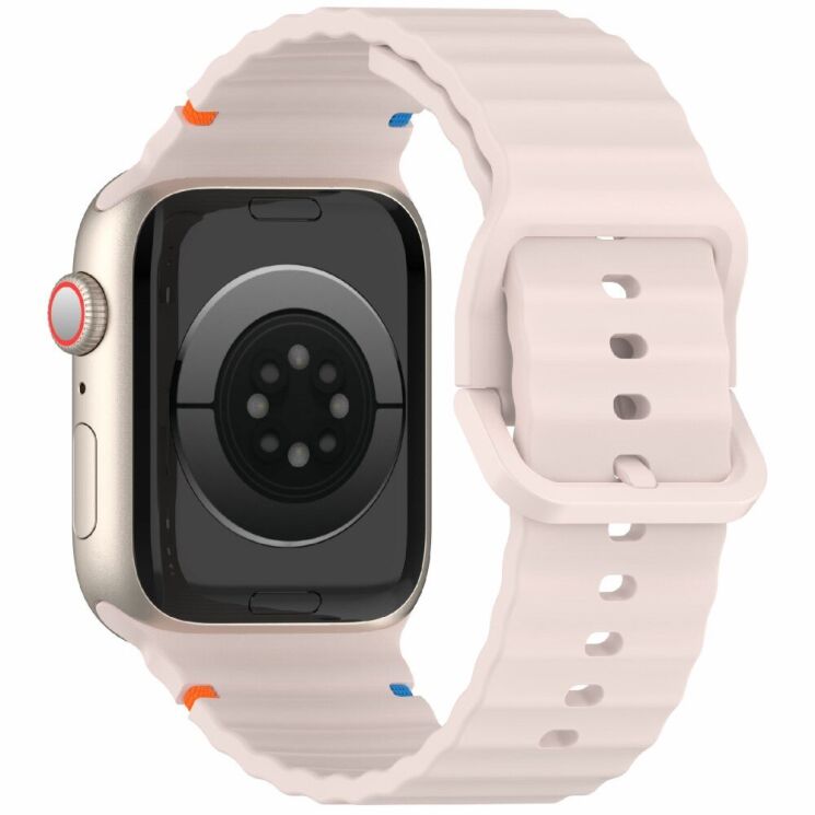 Ремешок Deexe Galaxy Strap для Apple Watch 46 / 45 / 44 / SE 44 / 42 (Series 1-3) / Ultra / Ultra 2 - Pink: фото 1 из 7