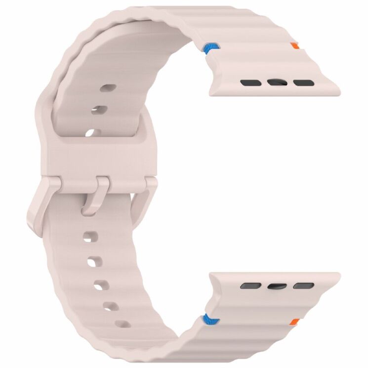 Ремешок Deexe Galaxy Strap для Apple Watch 46 / 45 / 44 / SE 44 / 42 (Series 1-3) / Ultra / Ultra 2 - Pink: фото 4 из 7