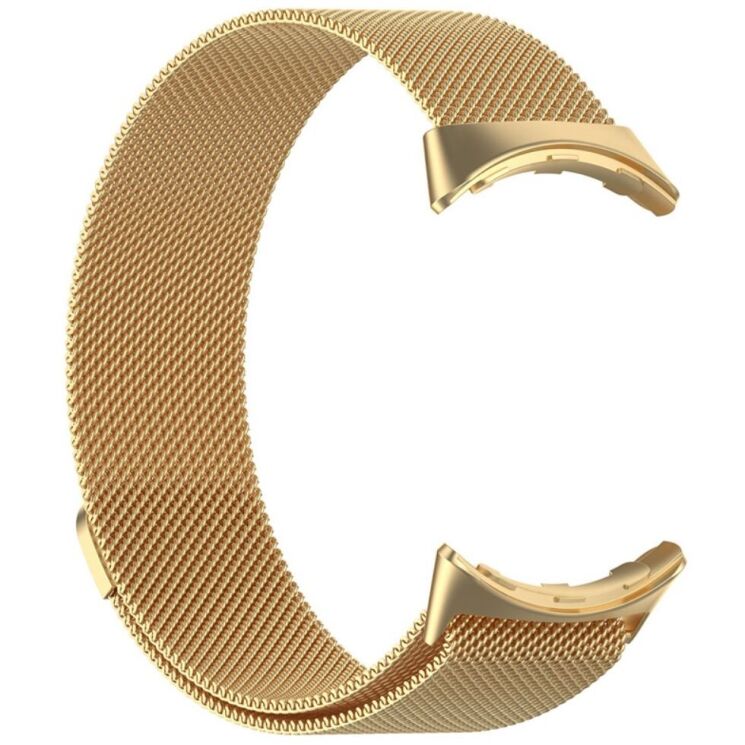 Ремешок Deexe Milanese Loop для Google Pixel Watch / Watch 2 / Watch 3 (41mm) - Gold: фото 4 из 8