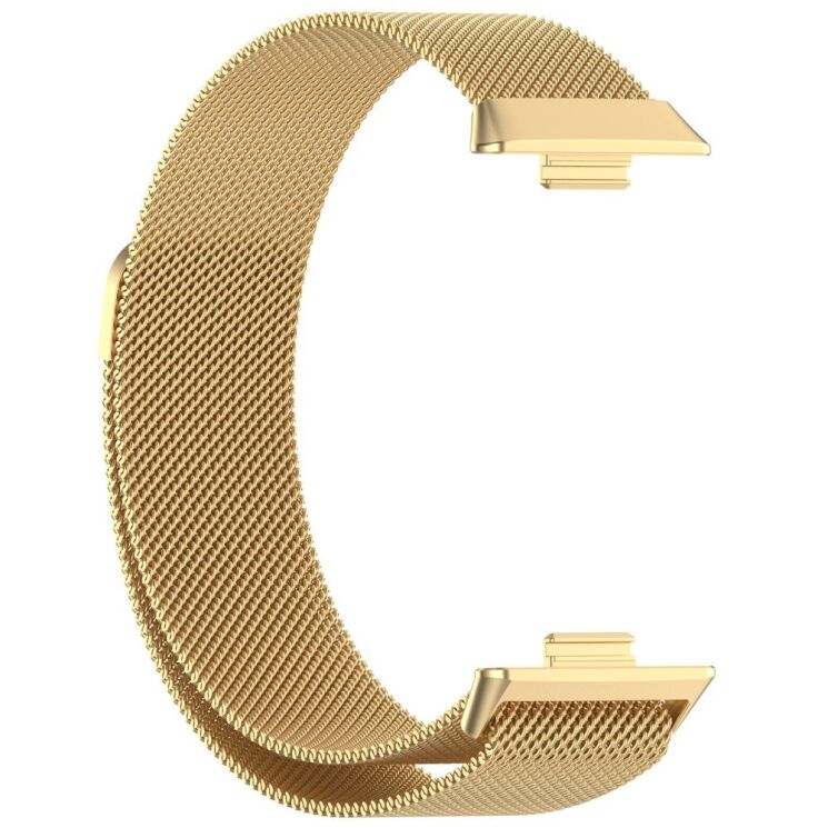 Ремінець Deexe Milanese Stainless Steel для Huawei Watch Fit 3 - Gold: фото 2 з 8