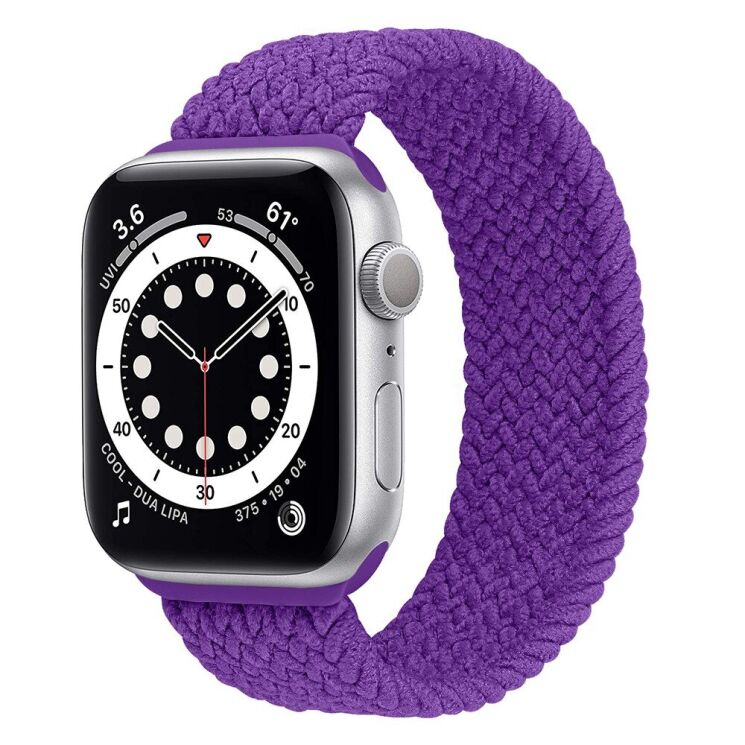Ремешок Deexe Nylon Knitting для Apple Watch 42 (Series 10) / 41 / 40 / SE 40 / 38 - Purple: фото 2 из 6