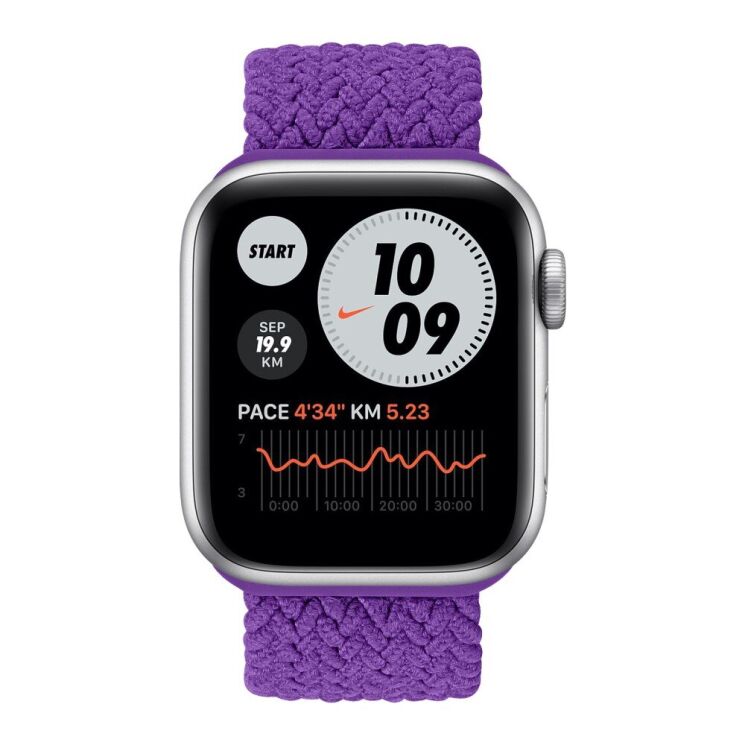 Ремешок Deexe Nylon Knitting для Apple Watch 42 (Series 10) / 41 / 40 / SE 40 / 38 - Purple: фото 3 из 6