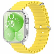 Ремешок Deexe Ocean Silicone для Huawei Watch Fit 3 - Yellow: фото 1 из 3