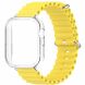 Ремешок Deexe Ocean Silicone для Huawei Watch Fit 3 - Yellow (357116Y). Фото 2 из 3