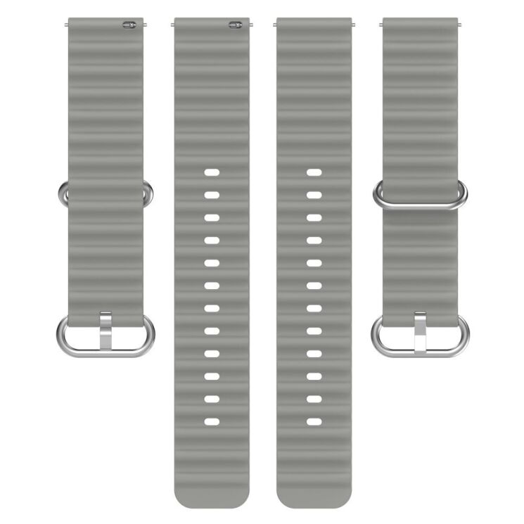 Ремешок Deexe Ocean Strap для часов с шириной крепления 20 мм - Grey: фото 4 из 9