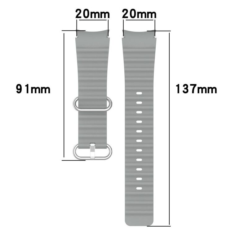 Ремінець Deexe Ocean Strap для Samsung Galaxy Watch 4 / 5 / 6 / 7 / FE (40mm) - Orange: фото 6 з 7