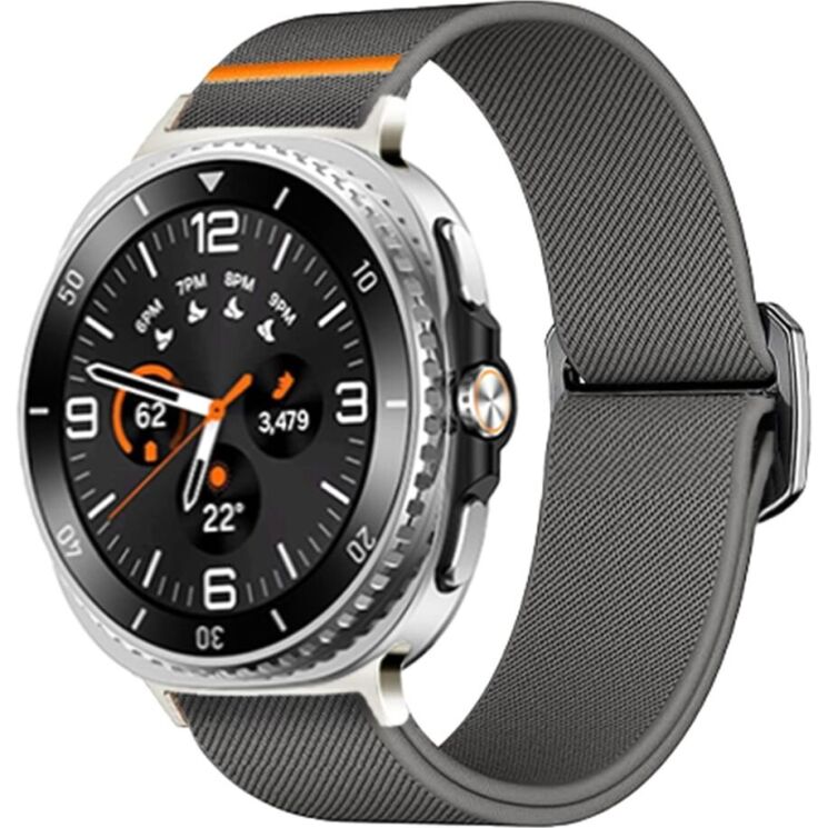 Ремінець Deexe Orbit Flex для Samsung Galaxy Watch 8 (40/44mm) / 8 Classic - Dark Grey: фото 2 з 5