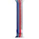 Ремінець Deexe Rainbow Loop для Apple Watch 46 / 45 / 44 / SE 44 / 42 (Series 1-3) / Ultra / Ultra 2 - Blue / Blue / Red / White (251352C). Фото 3 з 4