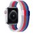 Ремінець Deexe Rainbow Loop для Apple Watch 46 / 45 / 44 / SE 44 / 42 (Series 1-3) / Ultra / Ultra 2 - Blue / Blue / Red / White: фото 1 з 4