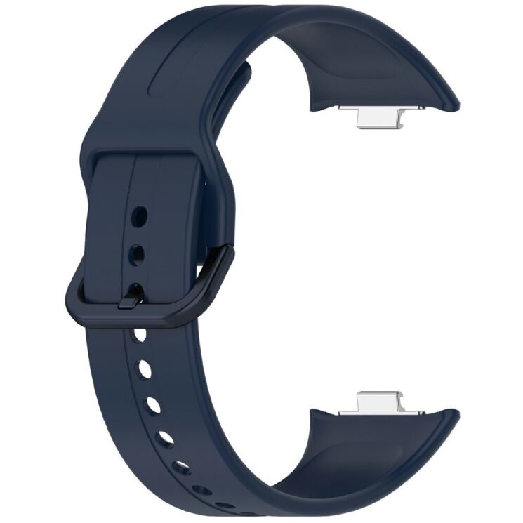 Ремешок Deexe Soft Line для Xiaomi Mi Smart Band 8 Pro / 9 Pro / Redmi Watch 4 / 5 - Midnight Blue: фото 1 из 2