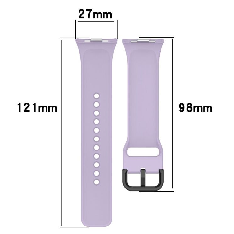 Ремешок Deexe Soft Silicone для Xiaomi Redmi Watch 4 / 5 / Mi Smart Band 8 Pro / Band 9 Pro - Dark Green: фото 9 из 9