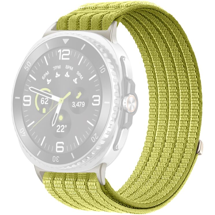 Ремешок Deexe Soft Weave для Samsung Galaxy Watch 8 (40/44mm) / 8 Classic - Light Green: фото 1 из 5