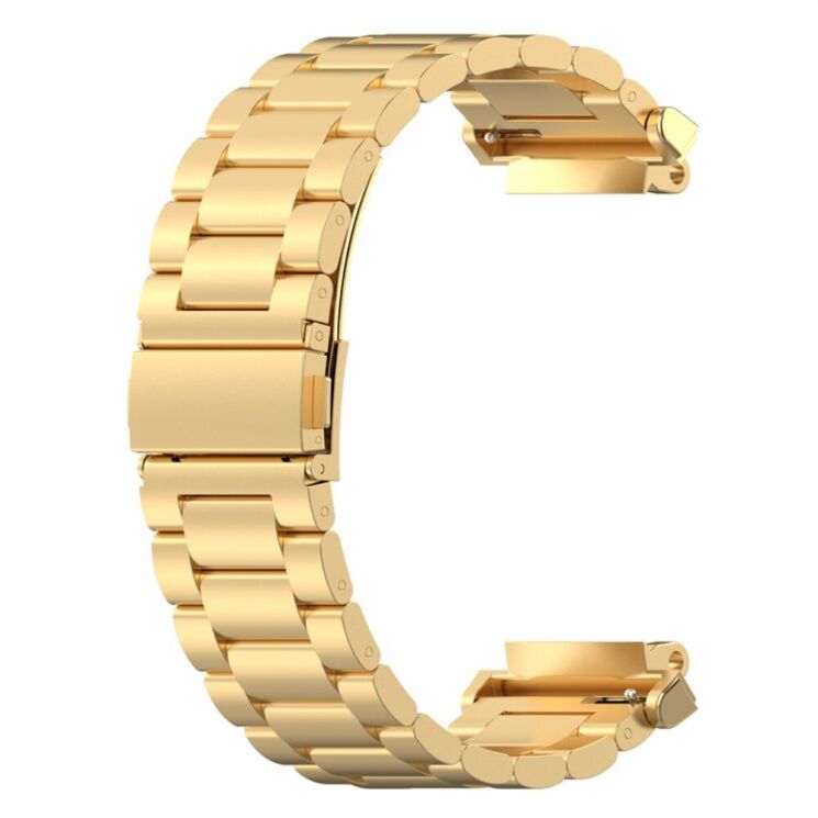 Ремінець Deexe Stainless Steel для Amazfit T-ReX 2 - Gold: фото 3 з 6
