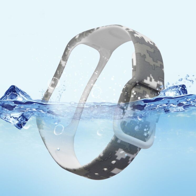 Ремінець Deexe Style Strap для Samsung Galaxy Fit 2 (SM-R220) - Grey Digital Camouflage: фото 7 з 7