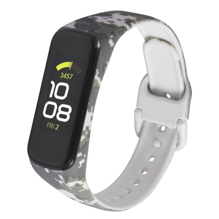 Ремінець Deexe Style Strap для Samsung Galaxy Fit 2 (SM-R220) - Grey Digital Camouflage: фото 1 з 7