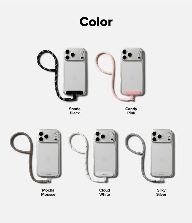 Ремешок для смартфона Ringke Holder Link Flow Hand Strap (P-Type) 8800328814134 - Silky Silver (983034SS) Ремешок для смартфона Ringke Holder Link Flow Hand Strap (P-Type) 8800328814134 - Silky Silver: фото 14 из 16