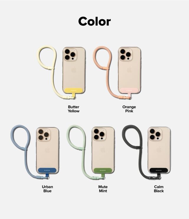 Ремешок для смартфона Ringke Holder Link Flow Hand Strap (P-Type) 8800328814134 - Silky Silver (983034SS) Ремешок для смартфона Ringke Holder Link Flow Hand Strap (P-Type) 8800328814134 - Silky Silver: фото 13 из 16