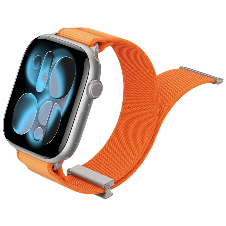 Ремешок DUX DUCIS YM Series для Apple Watch 46 / 45 / 44 / SE 44 / 42 (Series 1-3) / Ultra / Ultra 2 / Ultra 3 - Orange: фото 3 из 11