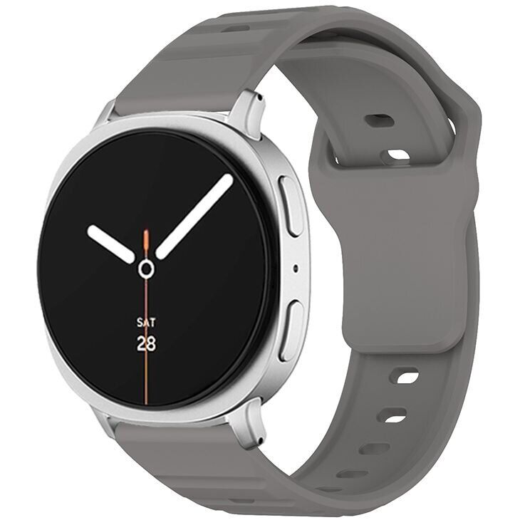 Ремешок KALEBOL Wave Pattern для Samsung Galaxy Watch 8 (40/44mm) / 8 Classic - Grey: фото 2 из 5
