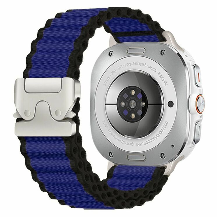 Ремінець Reframe Ripple Pattern для Samsung Galaxy Watch Ultra (47mm) / Ultra (2025) - Blue / Silver: фото 1 з 7