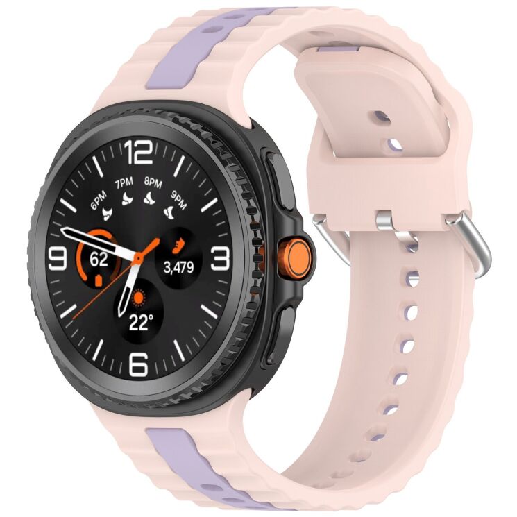 Ремешок Reframe Vertical Strip для Samsung Galaxy Watch 8 (40/44mm) / 8 Classic / Ultra (2025) - Pink / Purple: фото 2 из 5