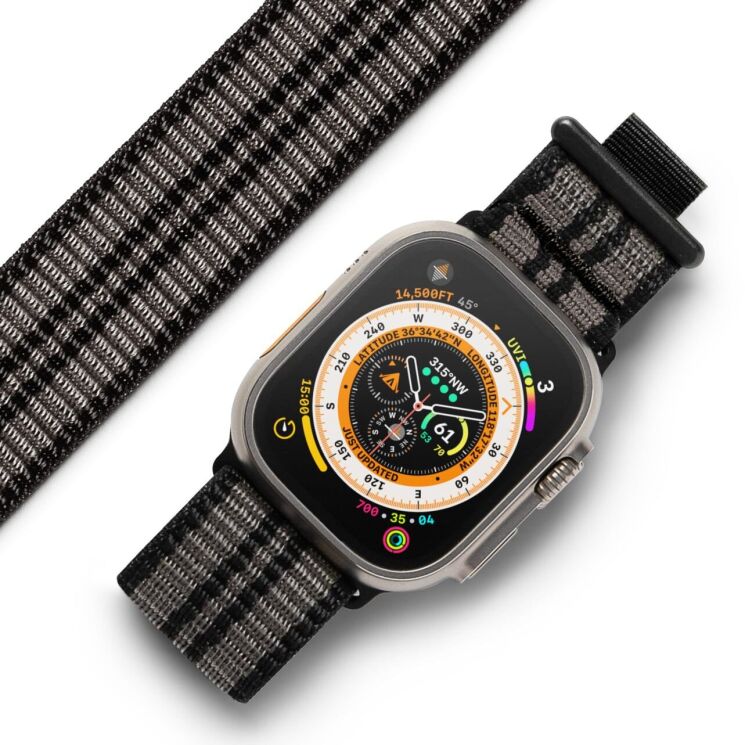 Ремінець Ringke Sports Air Loop для Apple Watch 46 / 44 / SE 44 / 45 / Ultra / Ultra 2 / Ultra 3 (49mm) 8800274967830 - Eclipse Gray: фото 1 з 16