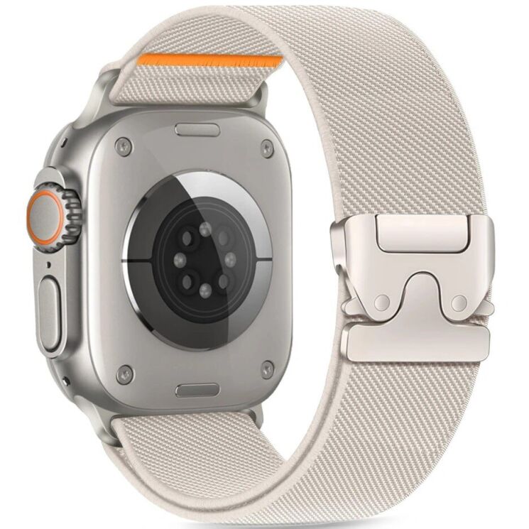 Ремешок Tech-Protect Nylon Clasp для Apple Watch 46 / 45 / 44 / SE 44 / 42 (Series 1-3) / Ultra / Ultra 2 - Titanium: фото 2 из 6