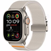 Ремешок Tech-Protect Nylon Clasp для Apple Watch 46 / 45 / 44 / SE 44 / 42 (Series 1-3) / Ultra / Ultra 2 - Titanium: фото 1 из 6